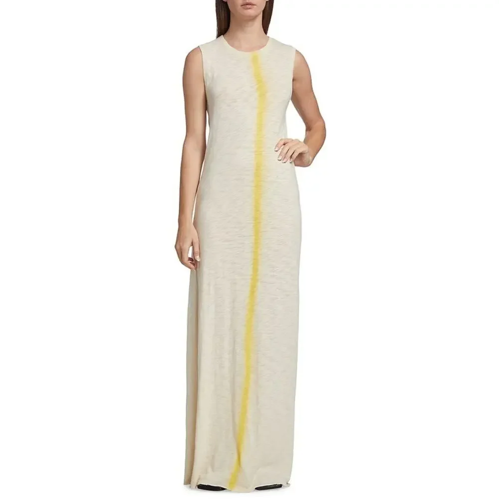 ATM Anthony Thomas Melillo Spray-Painted Jersey Sleeveless Maxi Dress‎ Size XS